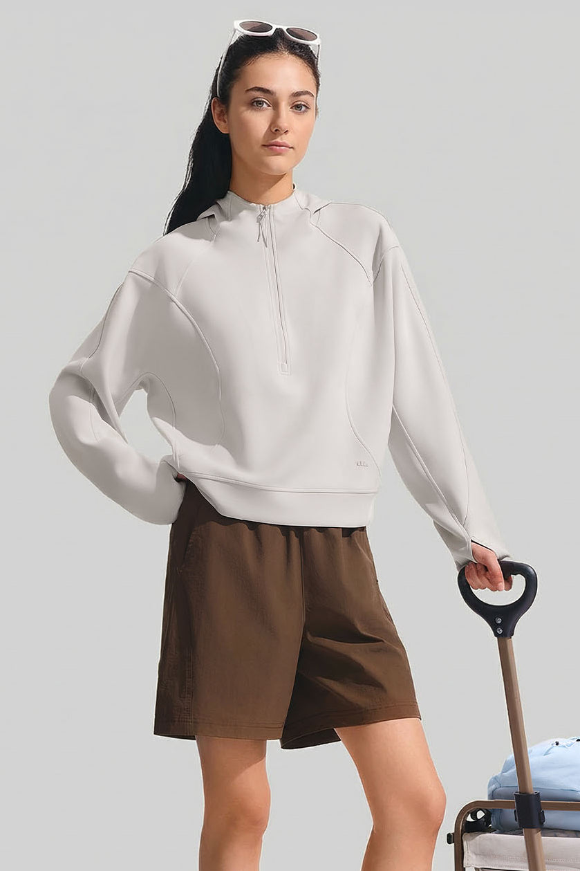 Damen Stretch Kapuzenpullover EL006