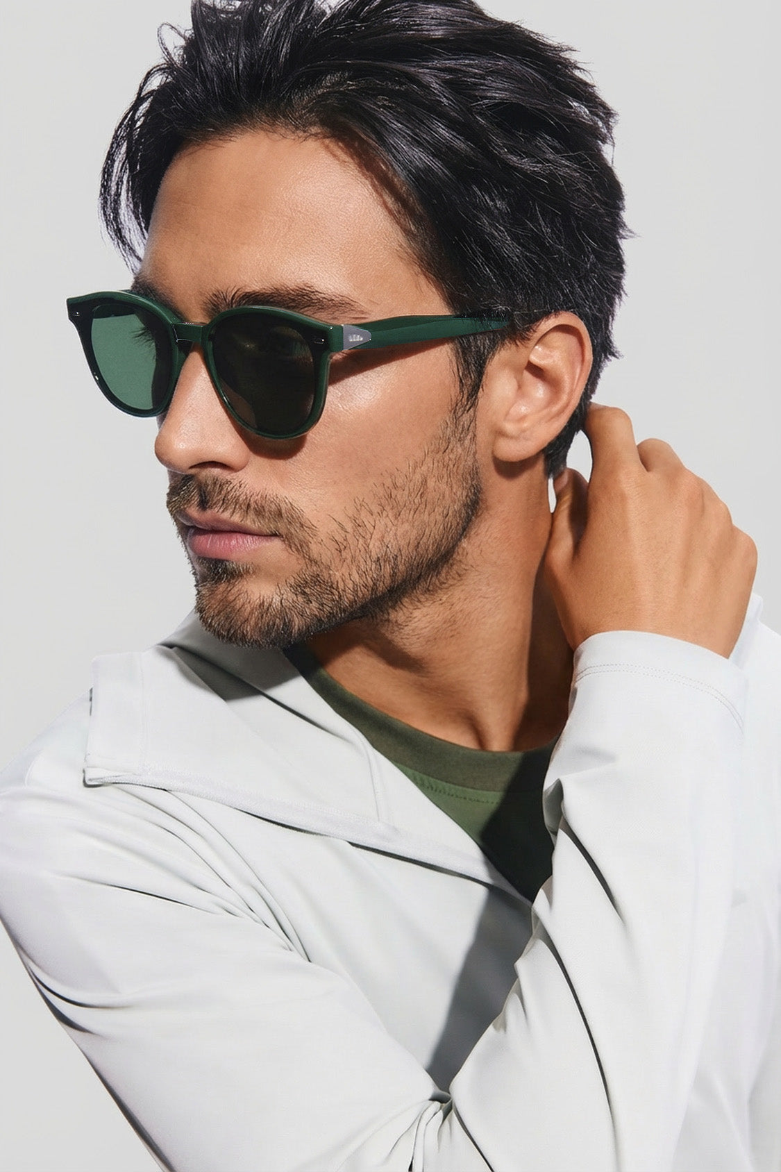 Square-Round Frame Sunglasses UV 400 FD021