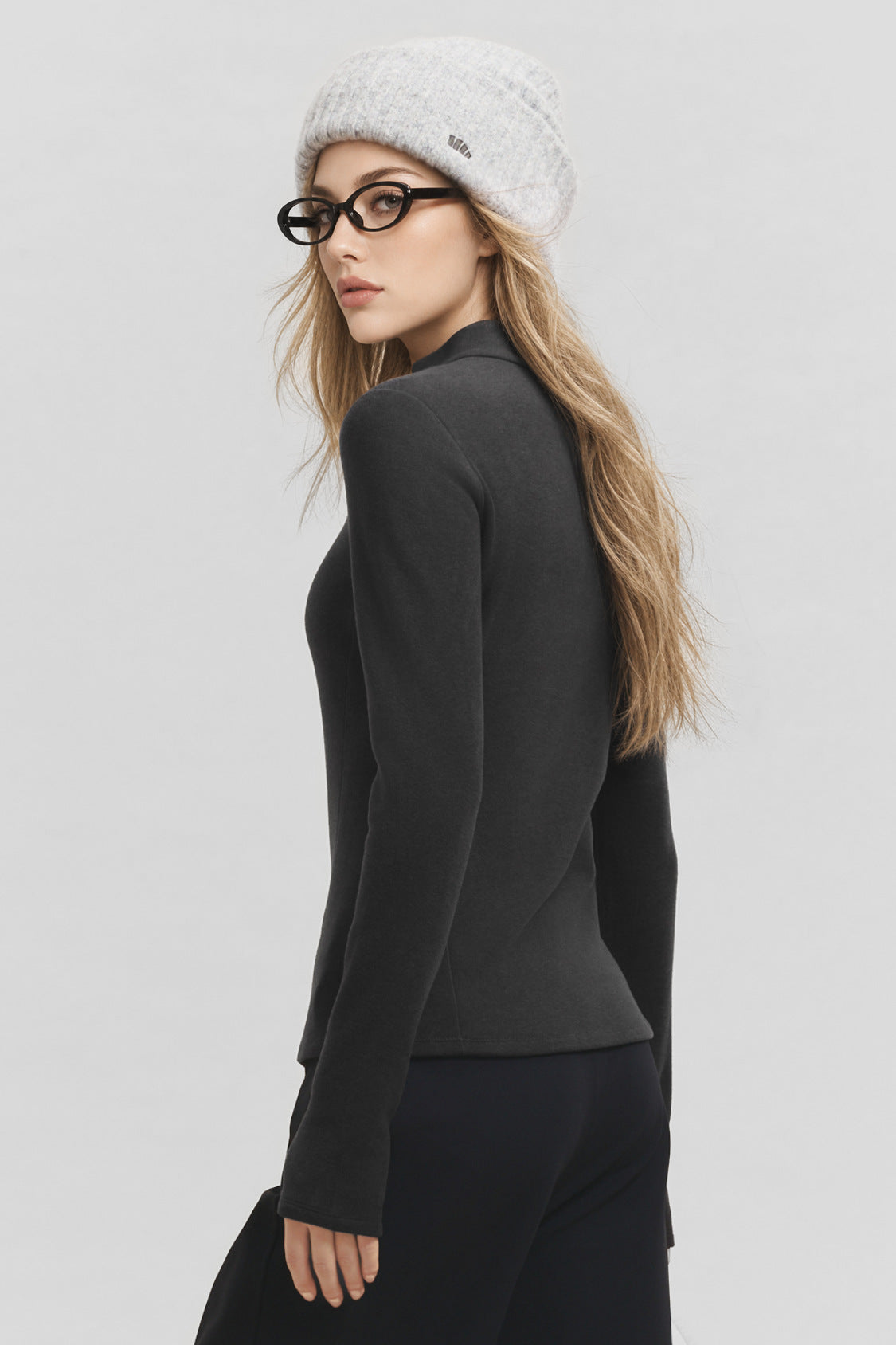 Maglia da donna in pile altamente elasticizzato, con cerniera a mezza apertura, come strato base PM002/PM006