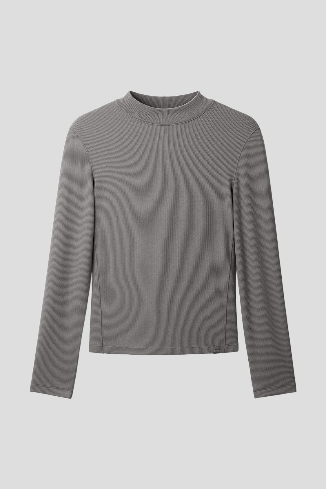 beneunder cozyflex womens half turtleneck thermal base layer top #color_gray