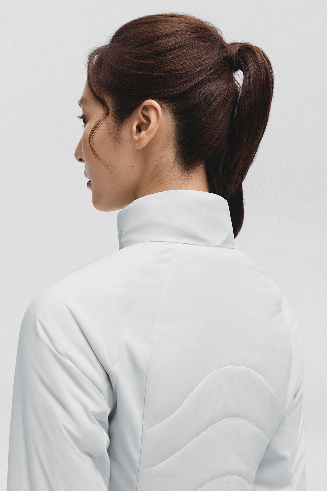 beneunder hoodmotion womens medium warmth hooded stretch fleece jacket #color_gray