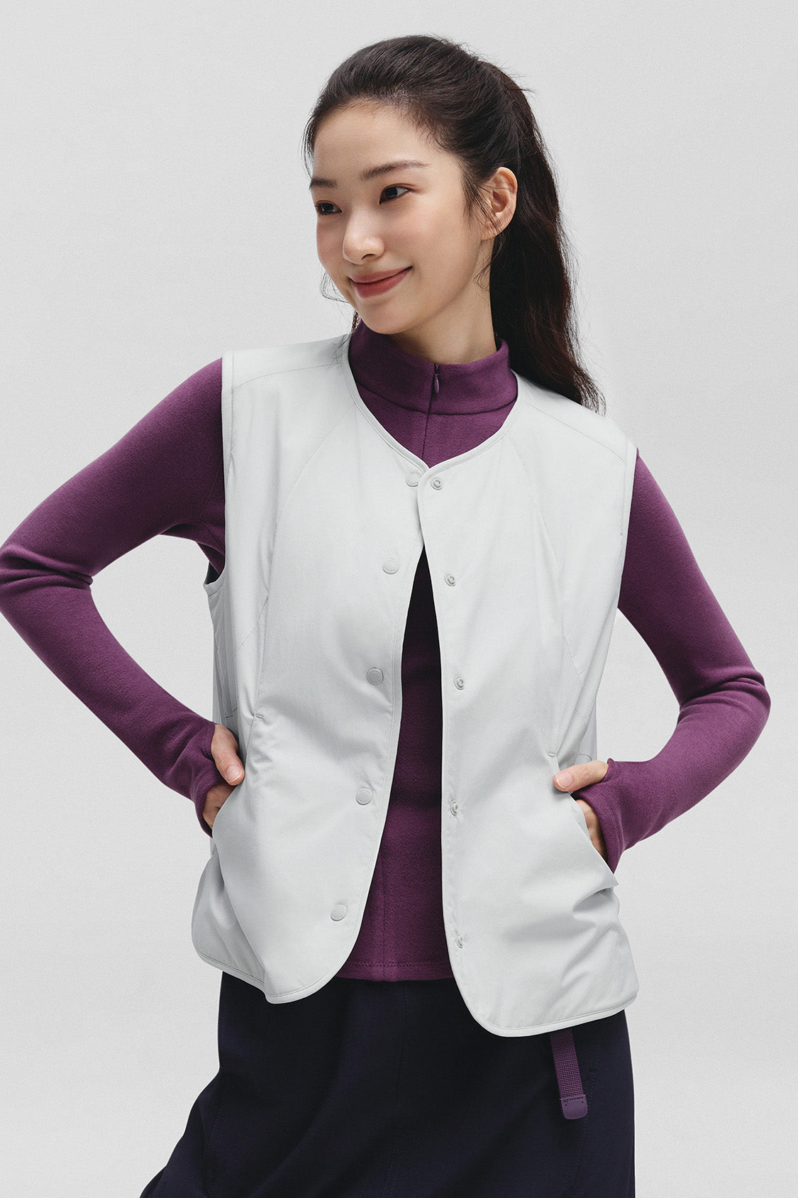 beneunder women's vest #color_gray