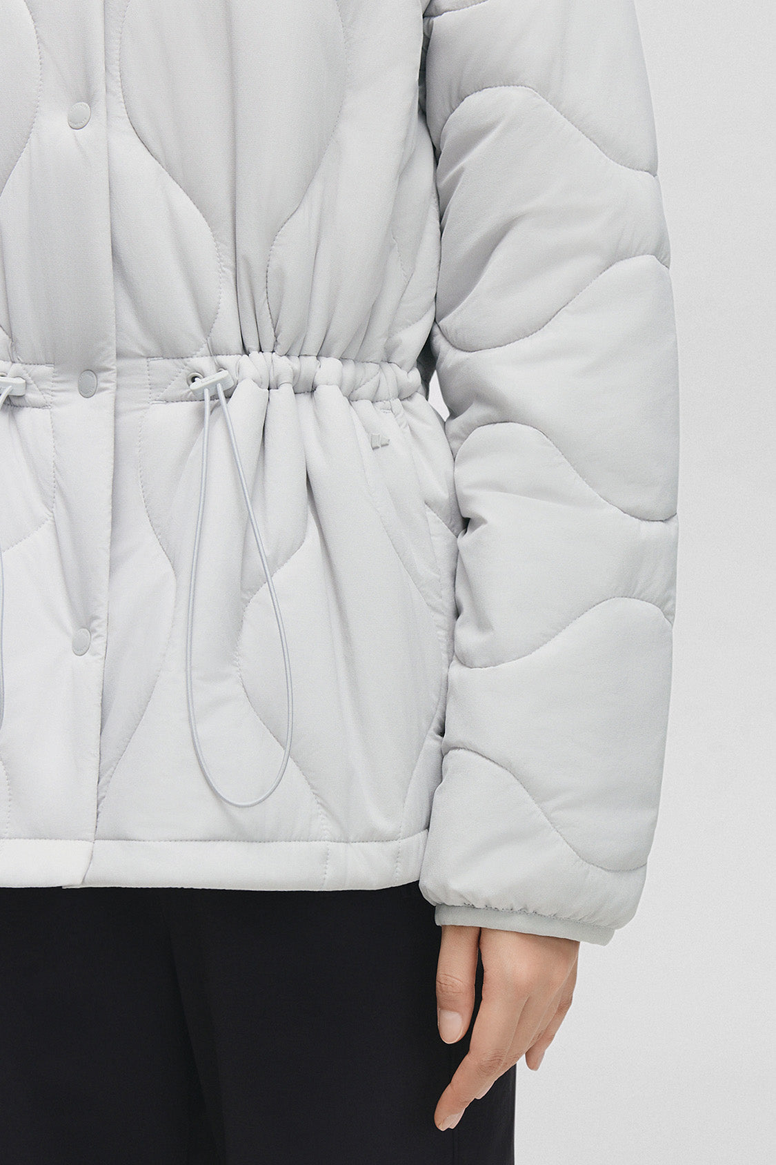 beneunder lapeltrail womens medium warmth lapel collar fleece jacket #color_gray