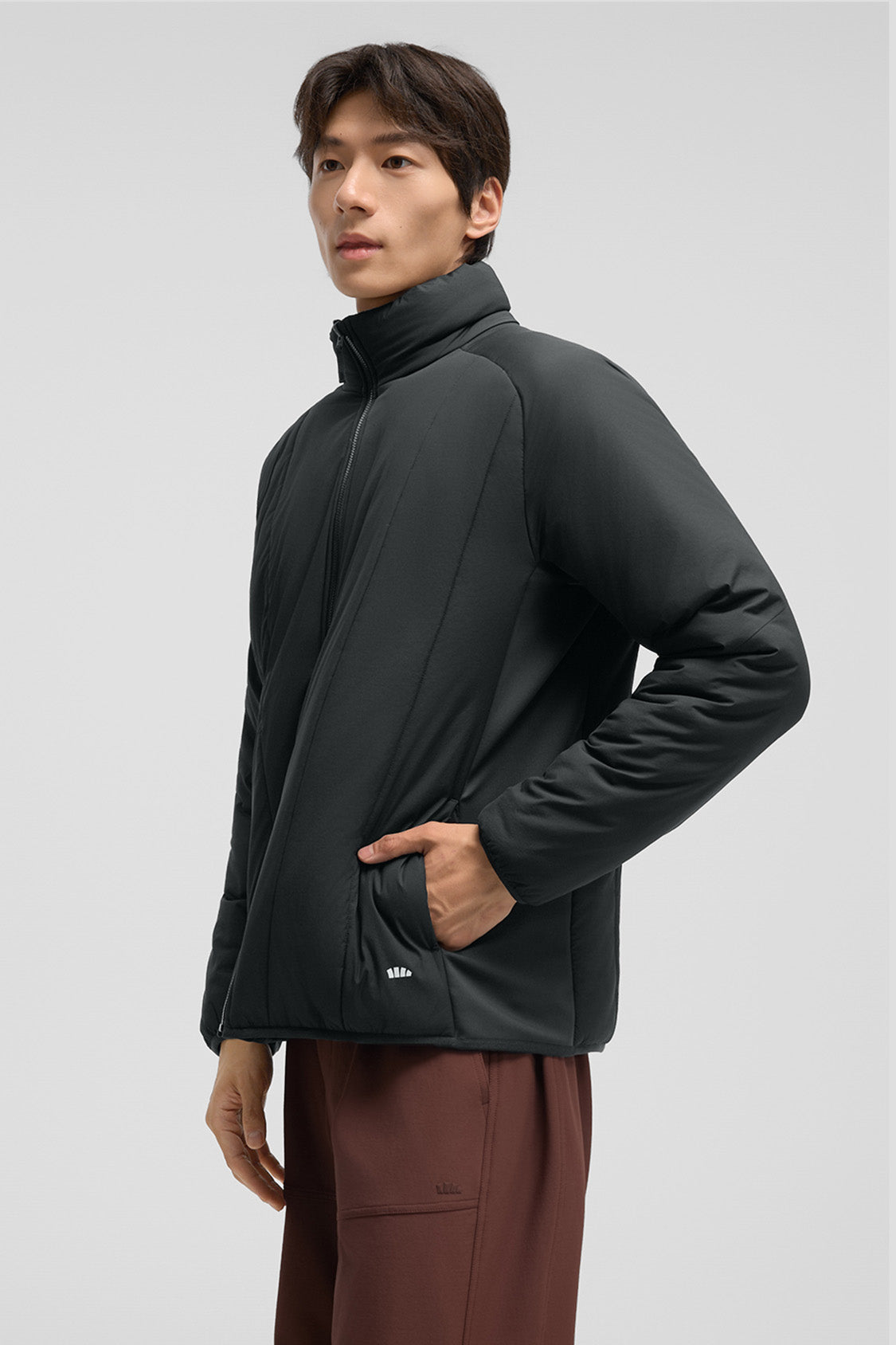 beneunder trailguard – men’s stretch insulated shell jacket (removable hood, warm liner) #color_green