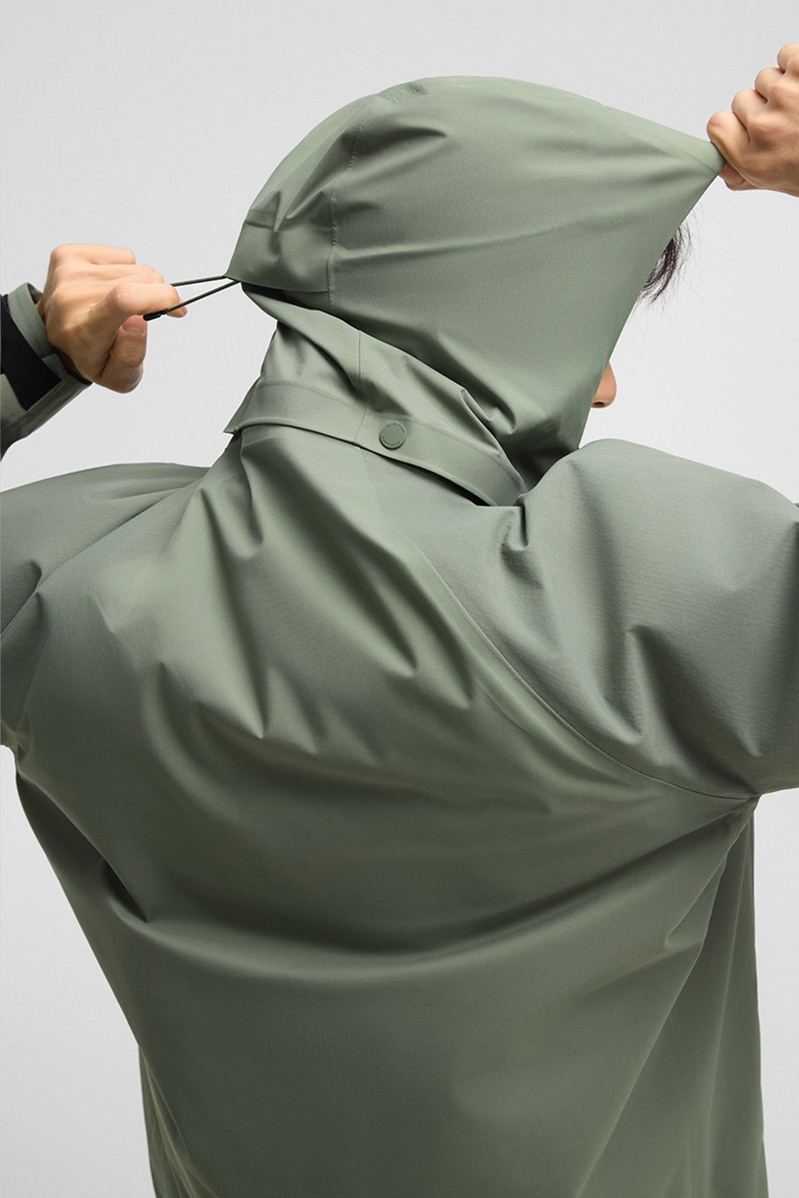 beneunder trailguard – men’s stretch insulated shell jacket (removable hood, warm liner) #color_green