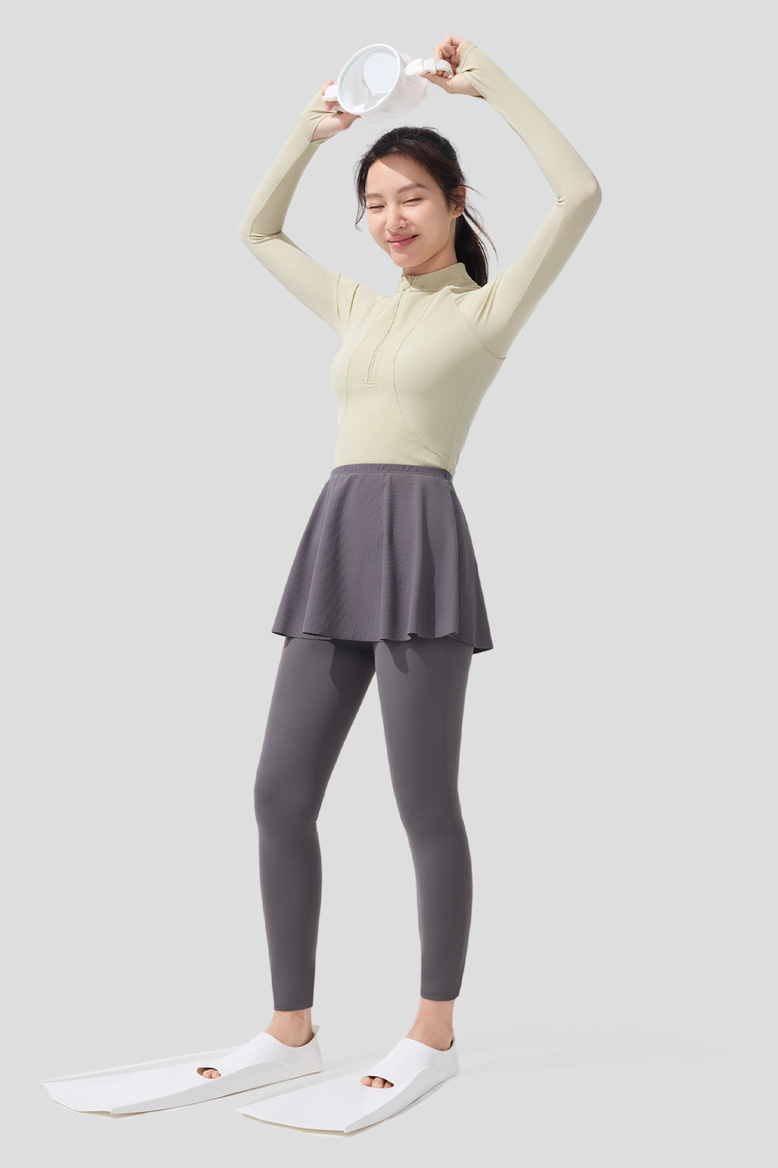 AquaArmor - Women's Bra-In Full-Coverage Sun Swimwear Set