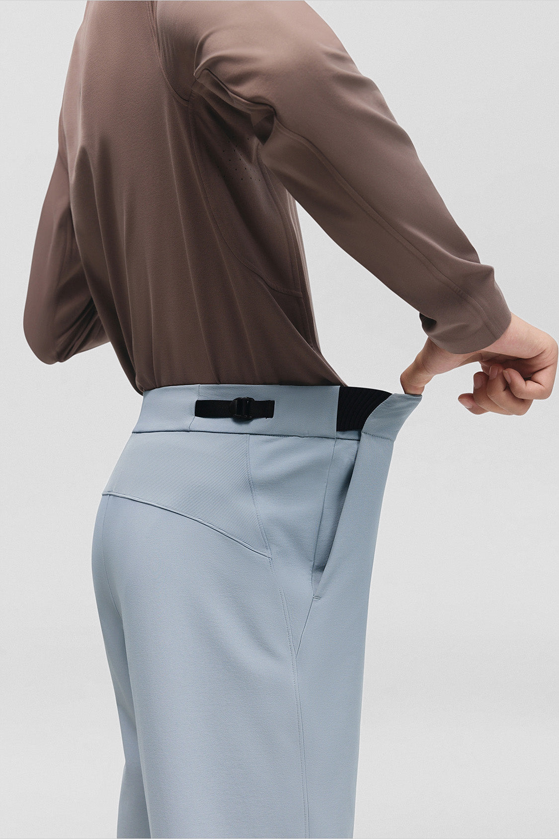 beneunder summitshell mens softshell straight leg pants #color_light gray