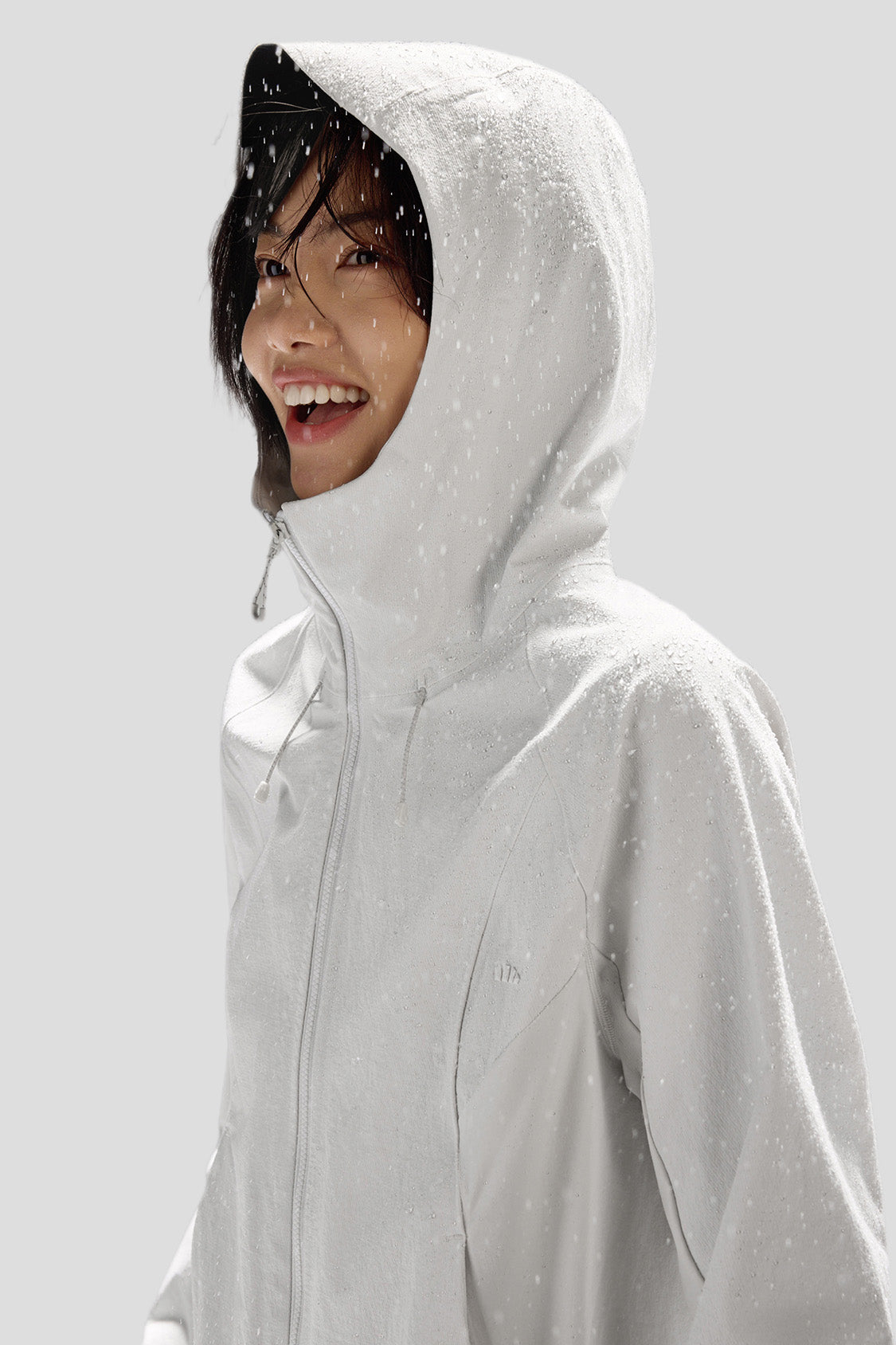 beneunder tritherm womens medium warmth 3 in 1 softshell down jacket #color_light gray