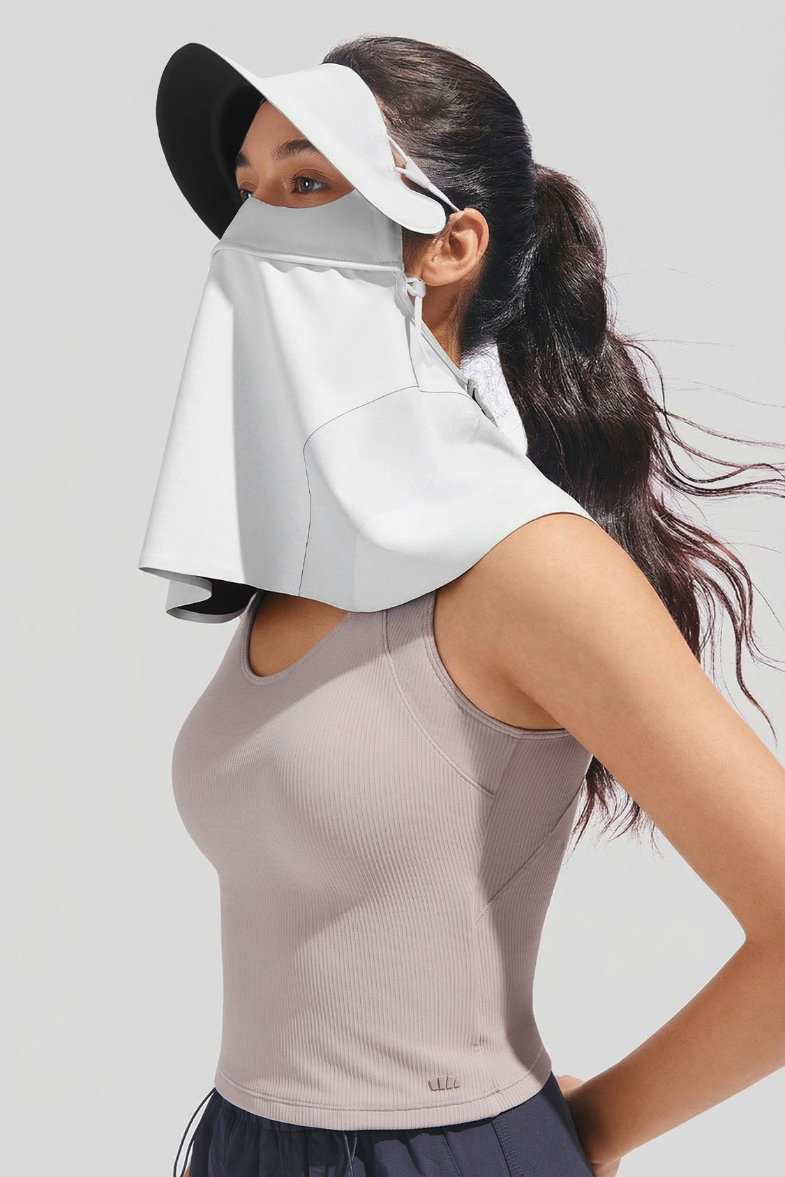 Copertura facciale con tesa e protezione per il collo da donna UPF 2000+ MP356