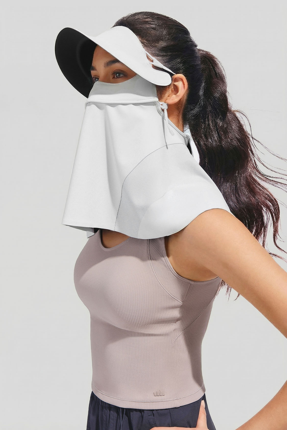 Copertura facciale con tesa e protezione per il collo da donna UPF 2000+ MP356