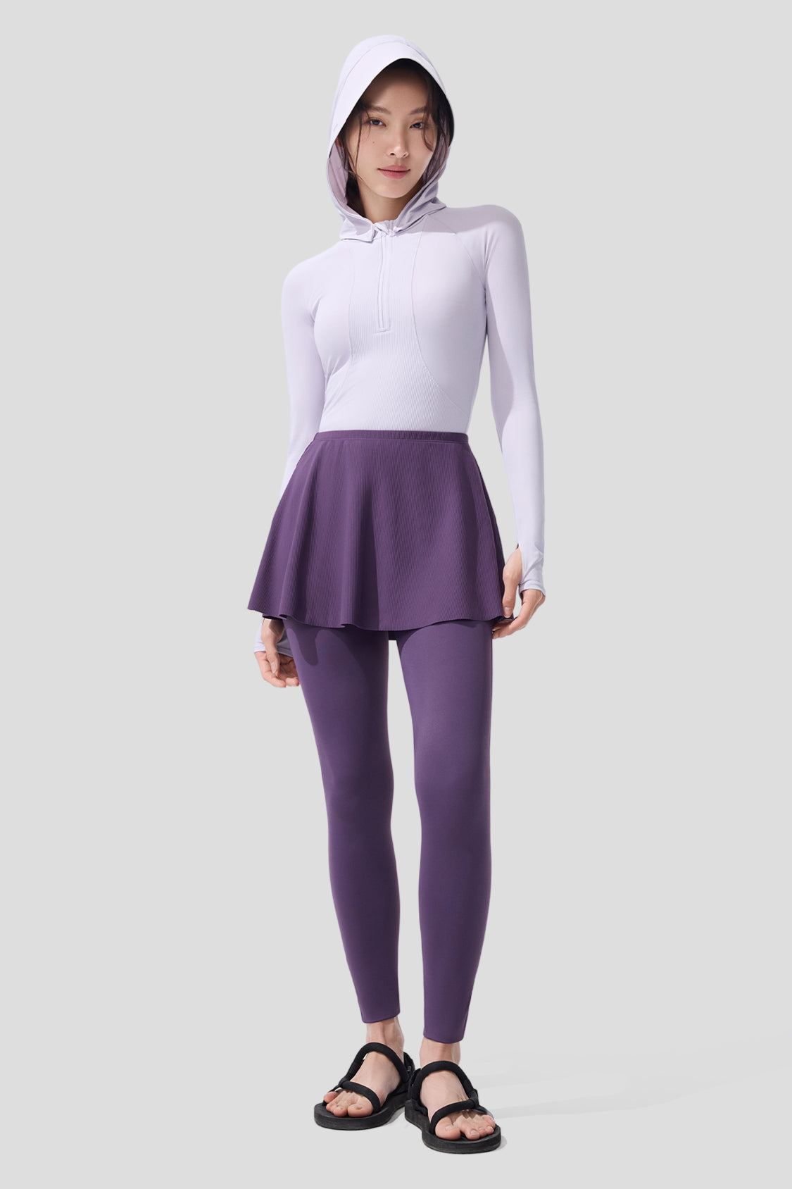 AquaArmor - Women's Bra-In Full-Coverage Sun Swimwear Set