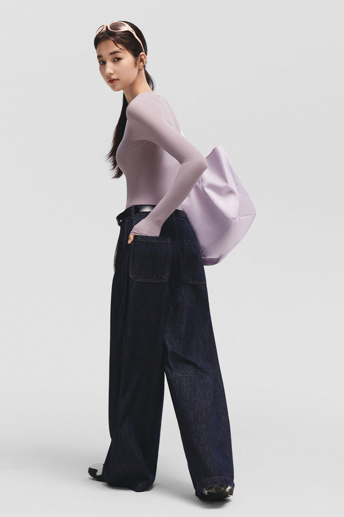 SculptEase – Women's Seamless Bra-In Shaping Bodysuit Top #color_purple