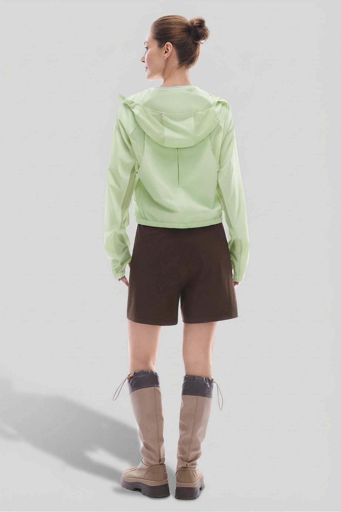 Women’s Cropped Lightweight Sun Protection Jacket UPF 50+ TS004