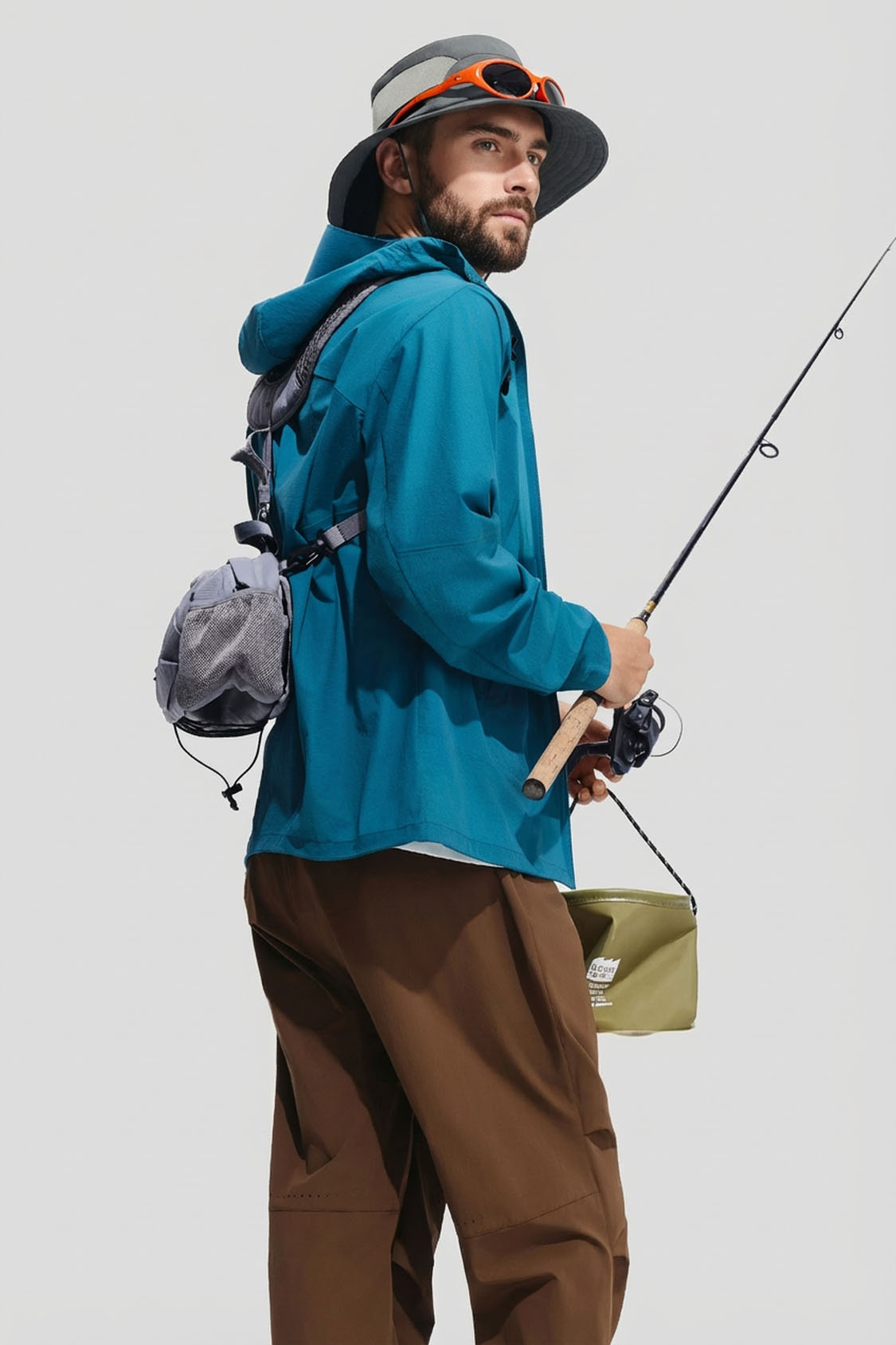 Men's Breathable Sun Protection Bucket Hat UPF 50+ TS730