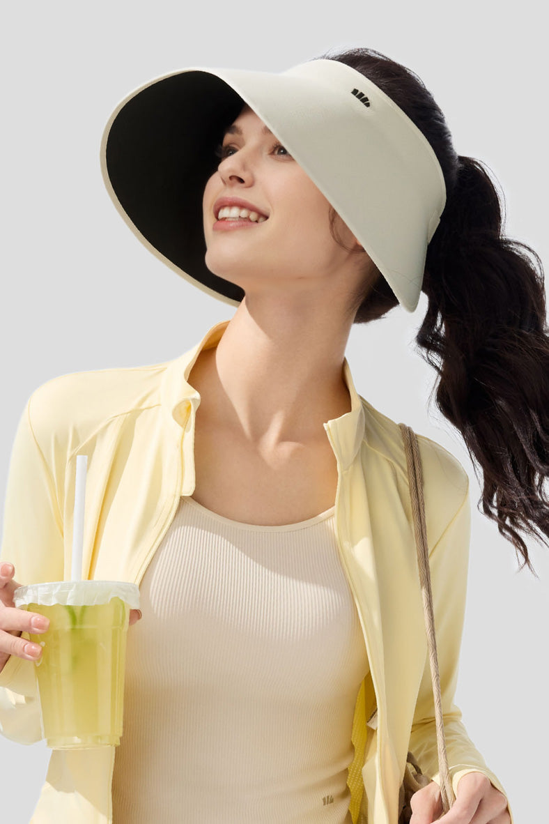 Roll - Women's Wide Brim Topless Sun Hat UPF50+