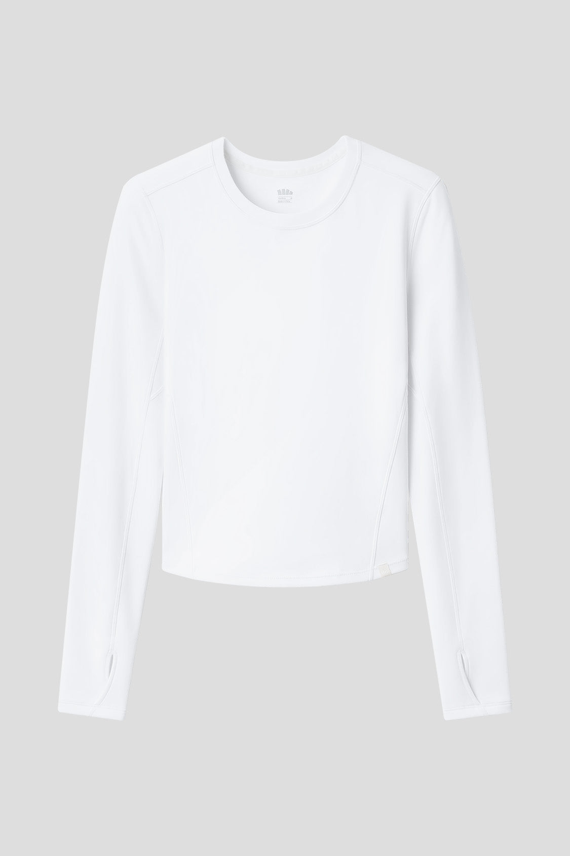 beneunder cozyflex womens stretch cotton long sleeve top#color_white