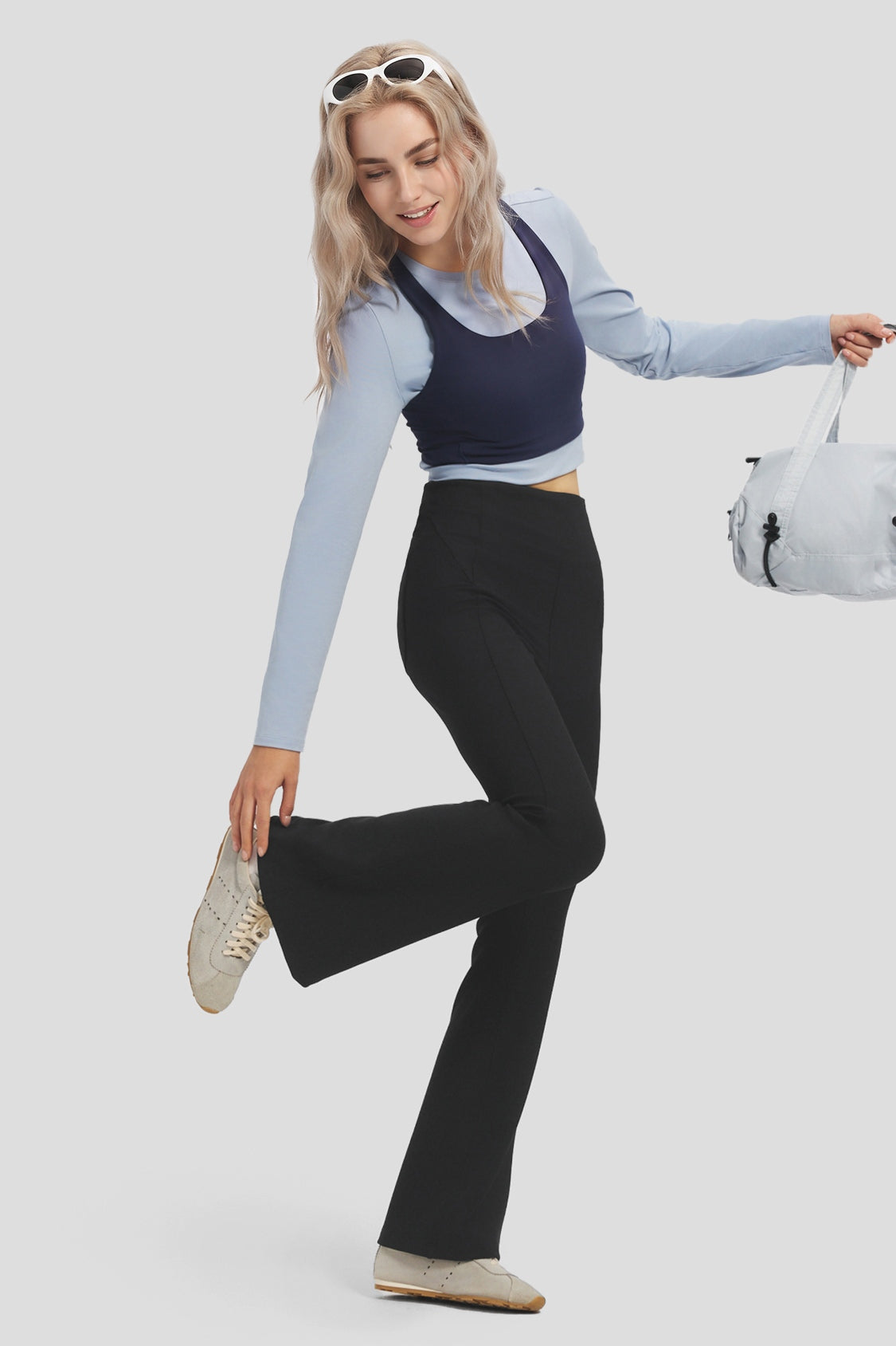 Women's High-Stretch Slight Flare Pants EL012