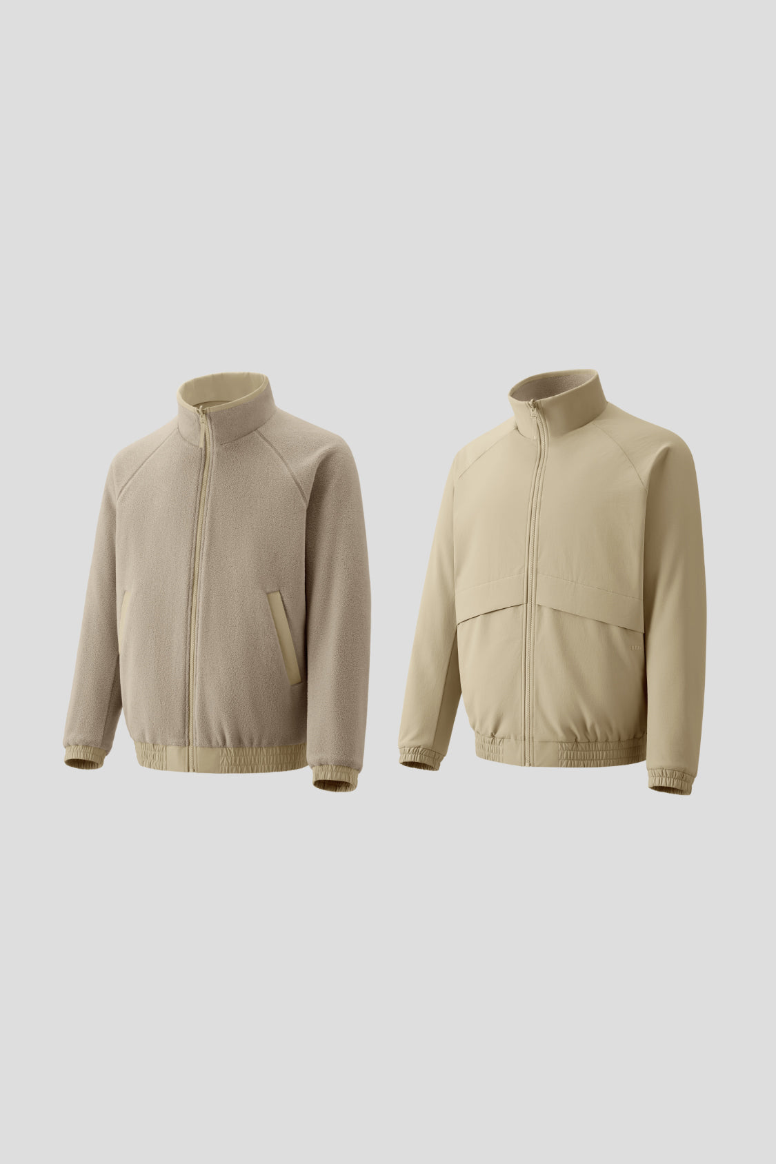 Giacca da uomo reversibile in pile micro e softshell (calore elevato) ST031