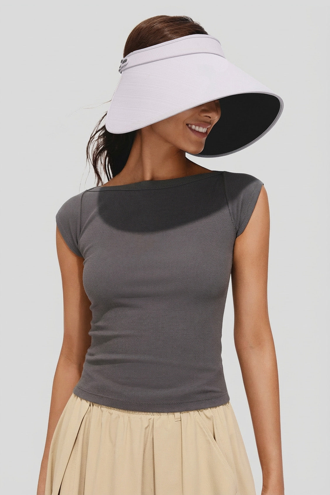 Damen Ultra-Breiter Krempen-Visor im Bonnet-Stil UPF100+ BM563