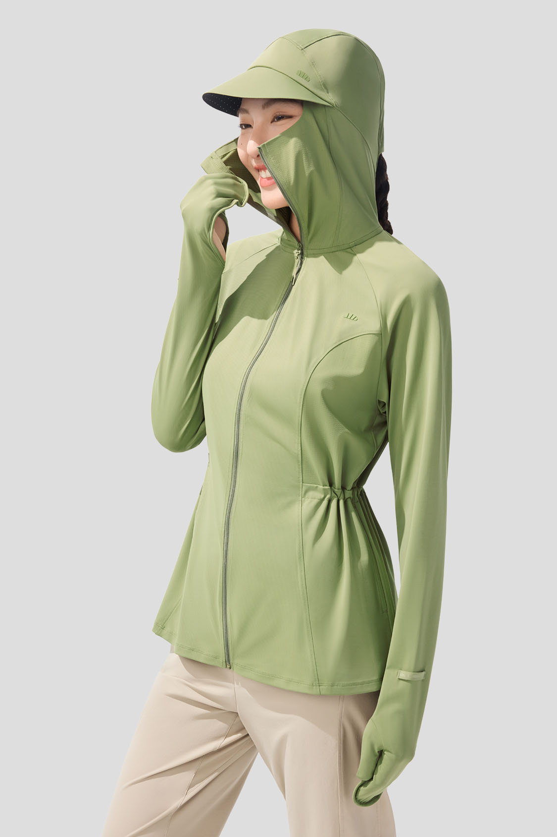 beneunde women's sun protection jacket #color_green