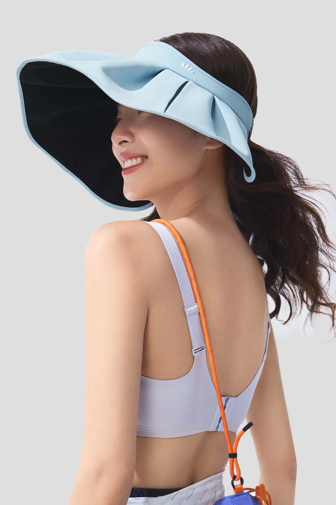 beneunder women's sun visor sun hat #color_blue