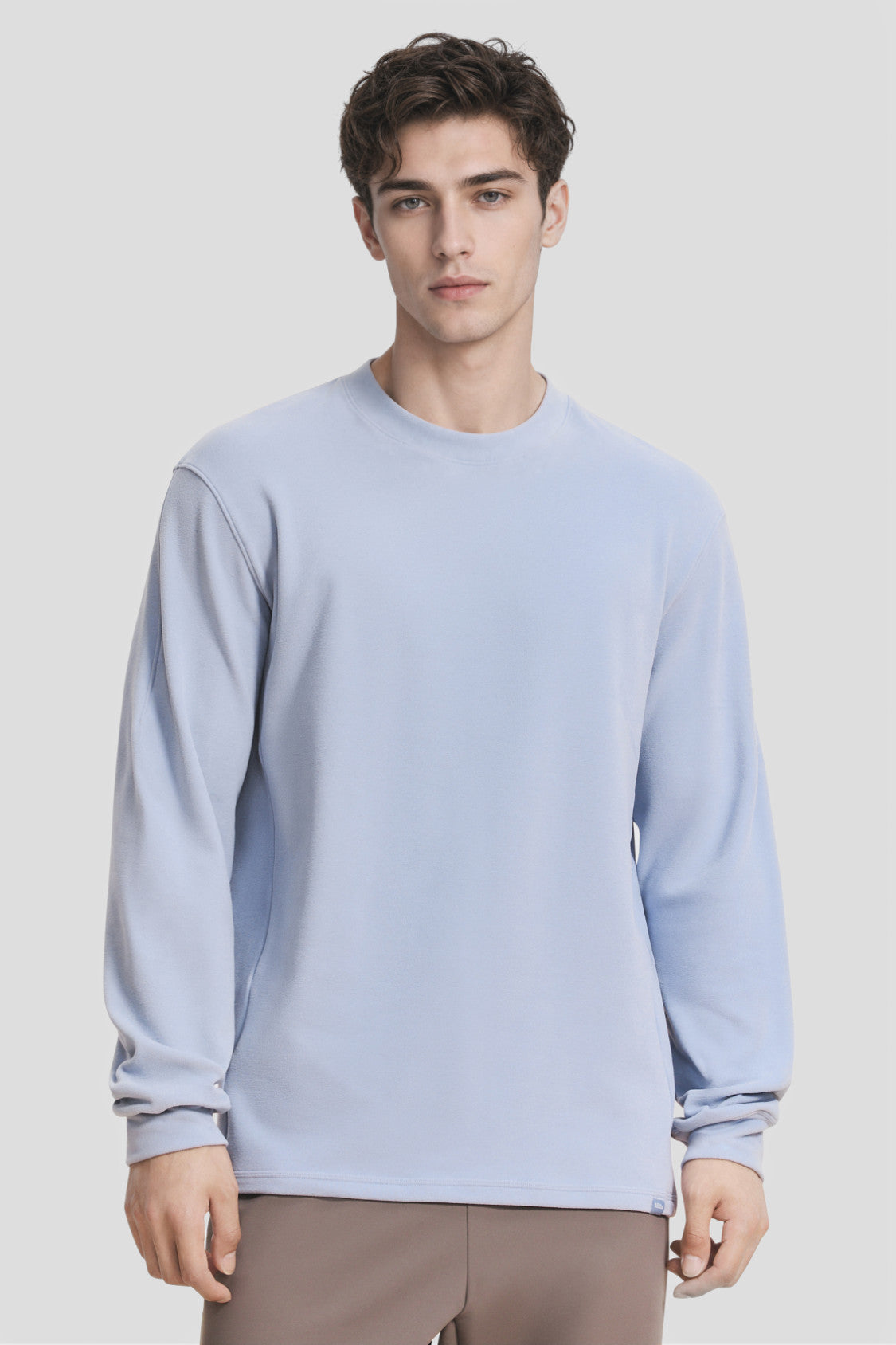 Unisex Stretch Fleece Long-Sleeve T-Shirt (Mid Warmth) PM043