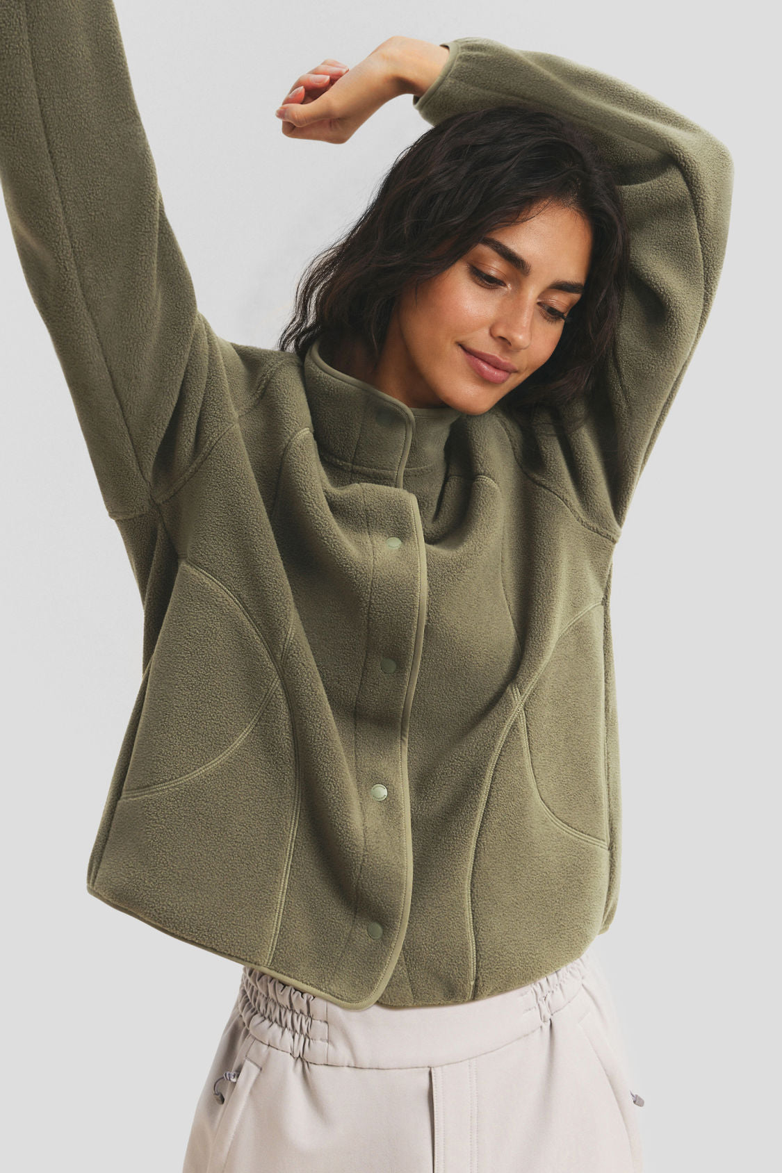 Women’s Lightweight Regular-Fit Micro Fleece Jacket (Mid Warmth) PM028