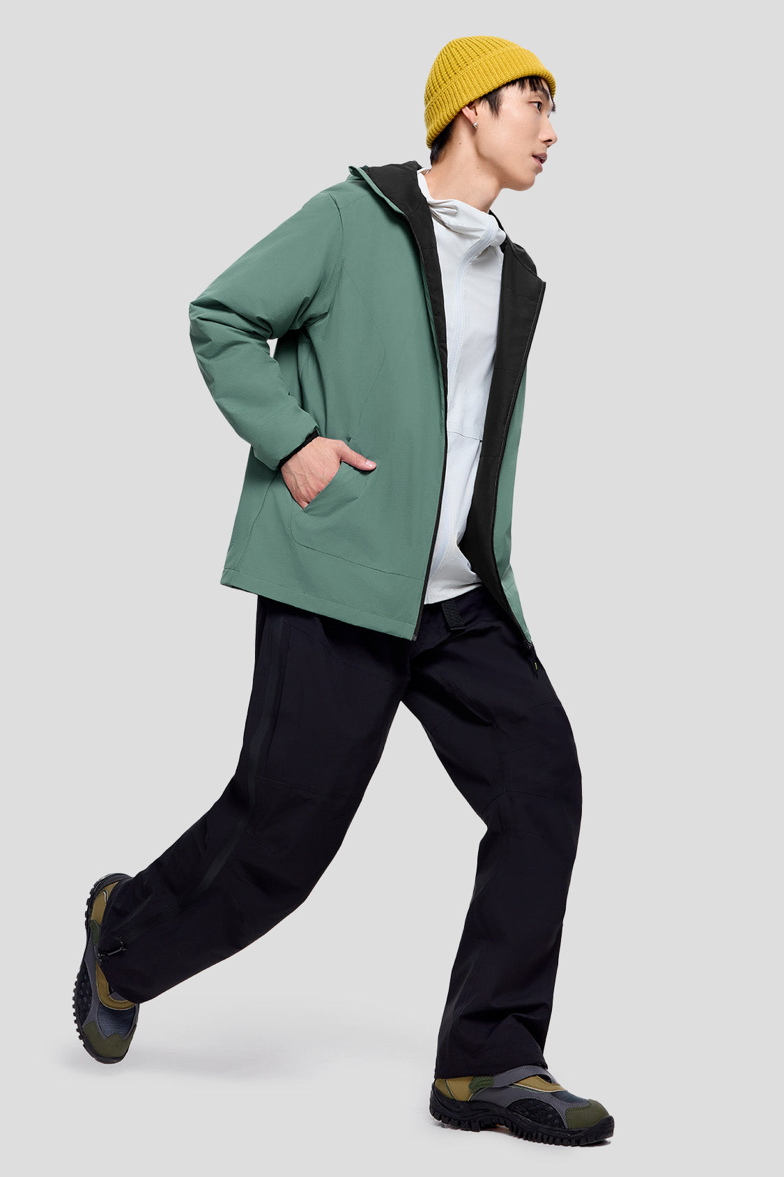 beneudner men's jacket #color_misty green