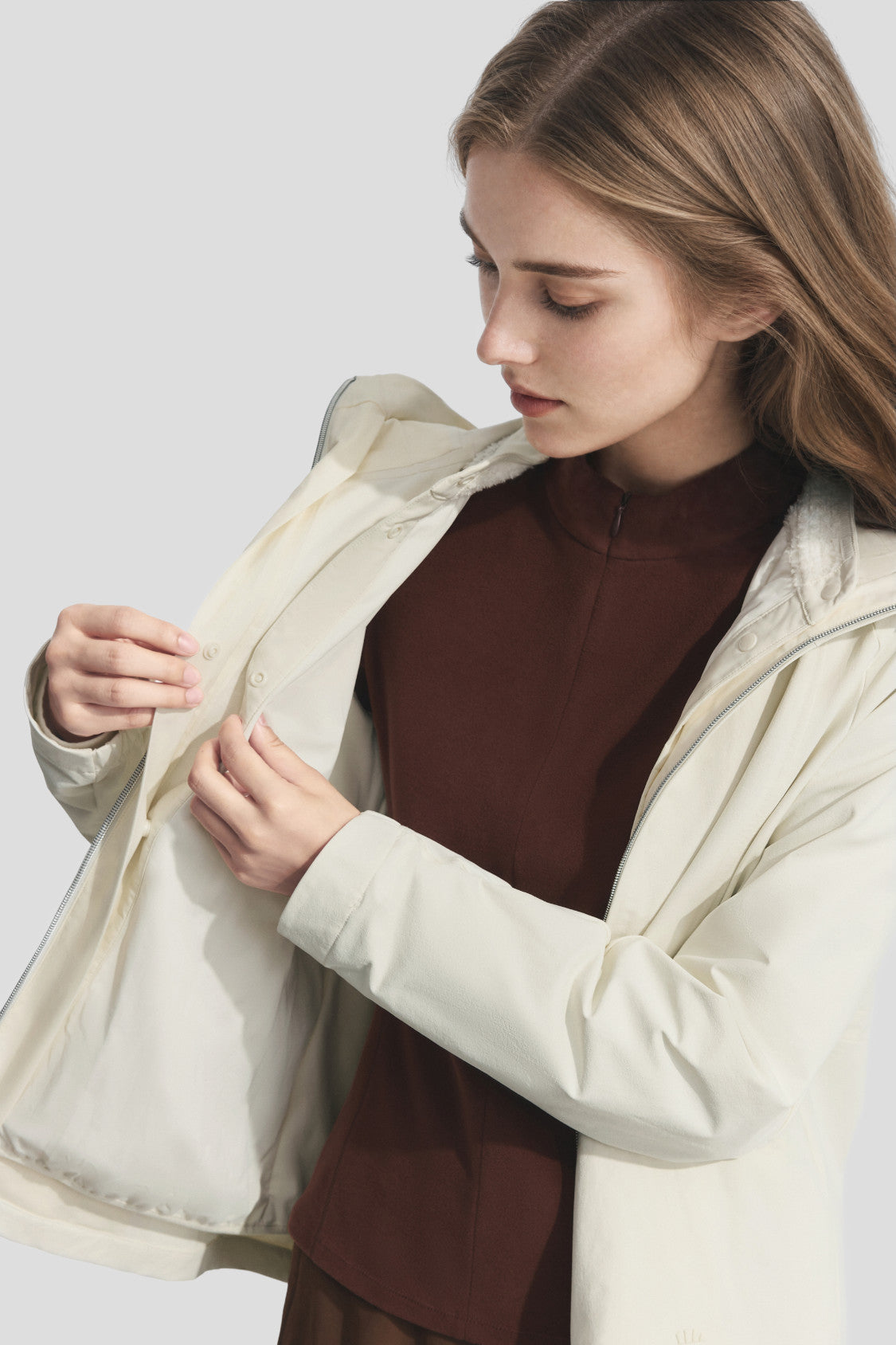 Women's 3-in-1 Ultra-Light Softshell Insulated Jacket (High Warmth) ST035