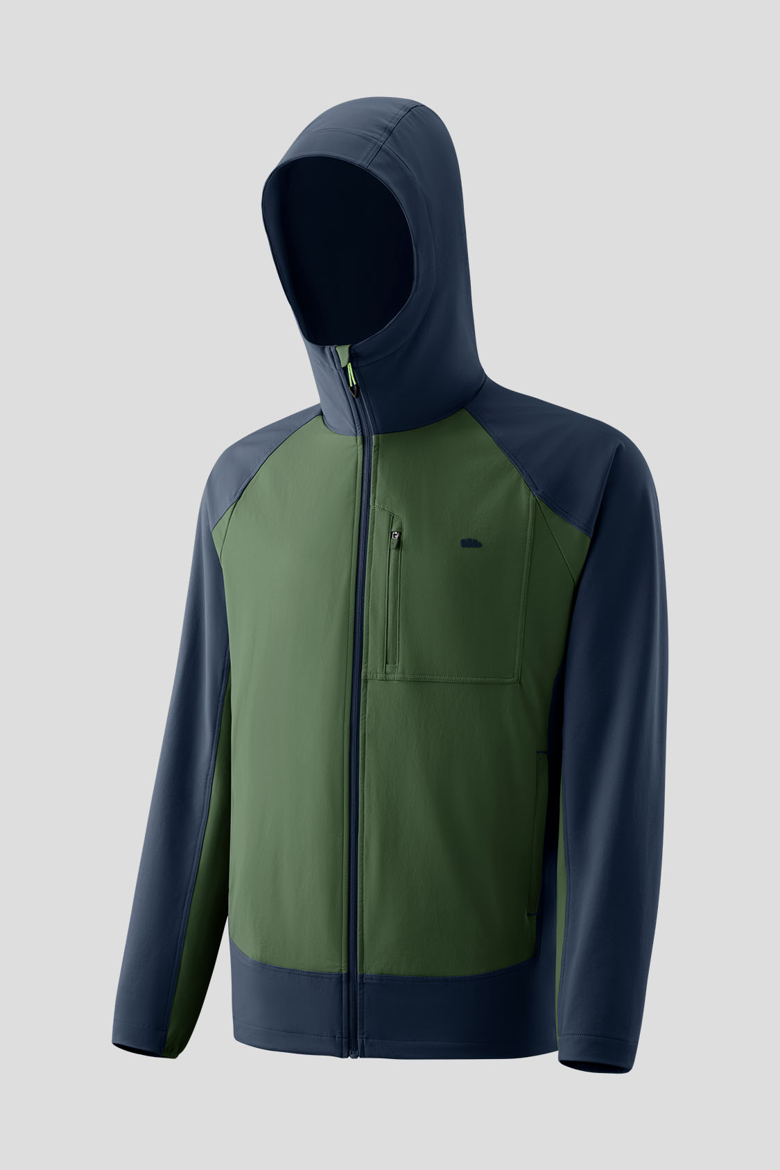 beneunder men's jacket #color_green - blue