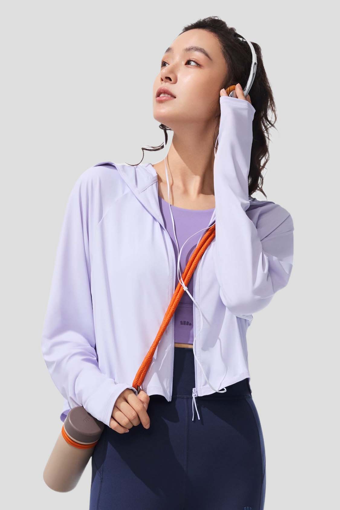 beneunder women's sun protection jacket #color_purple