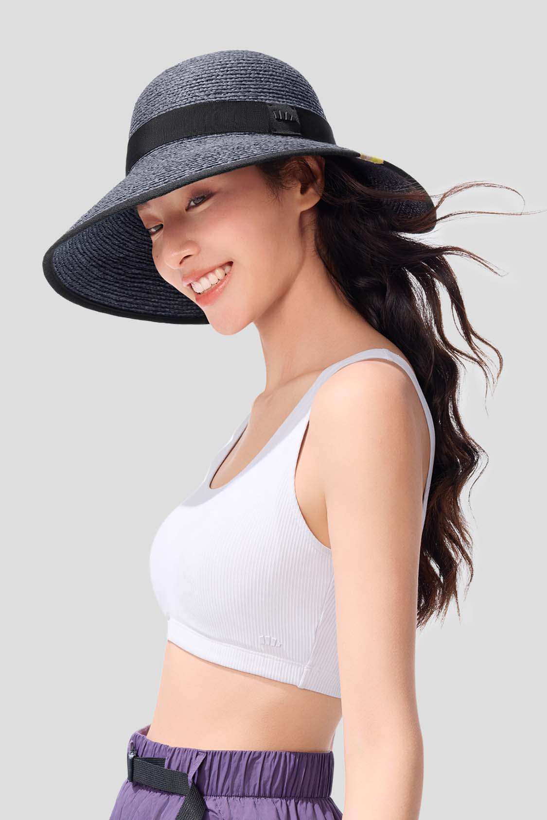 beneunder women's sun hats #color_deep gray