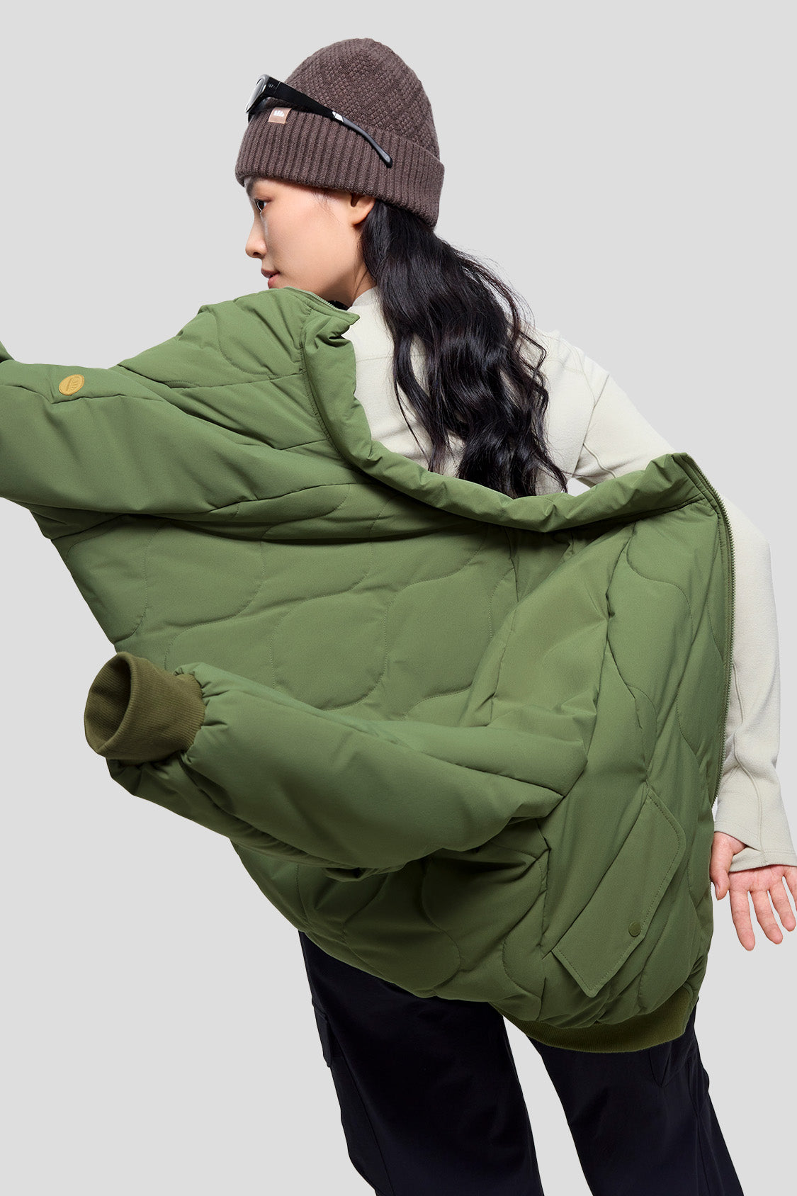 beneunder women's jackets #color_pastoral green