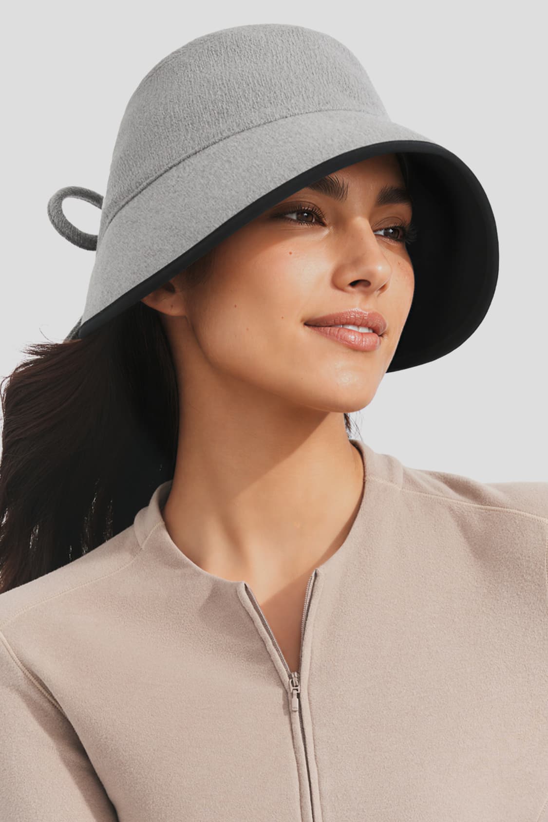 Wool Felt Wide-Brim Sun Hat UPF50+ PM049