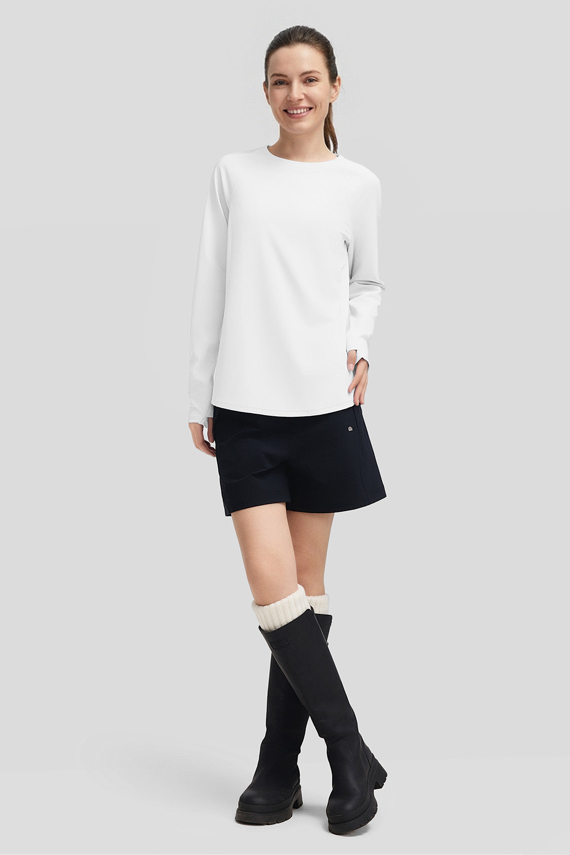 DryFlow – Women’s Quick-Dry Relaxed-Fit Long Sleeve Tee