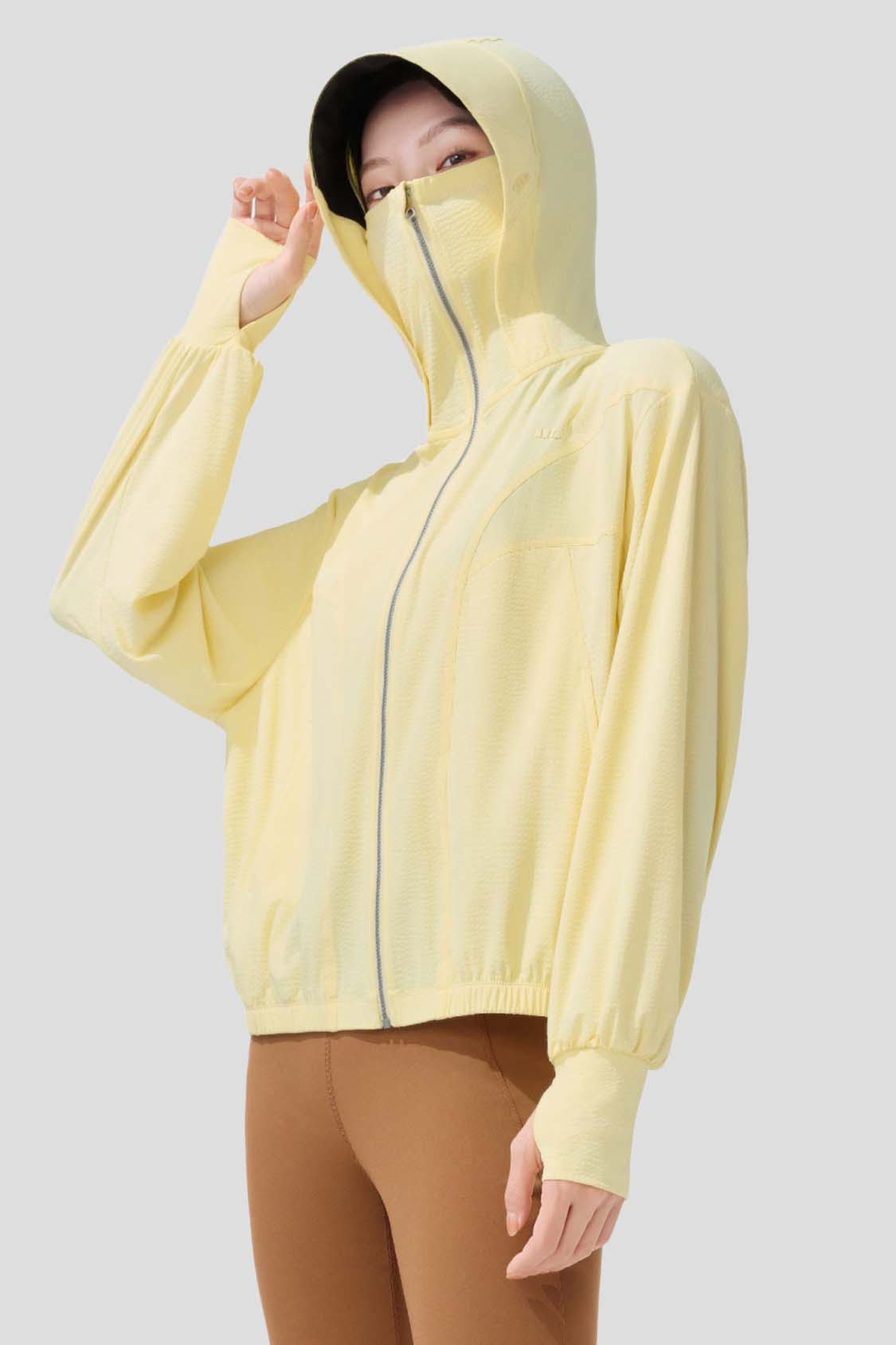 beneunder women's sun protection jacket #color_yellow