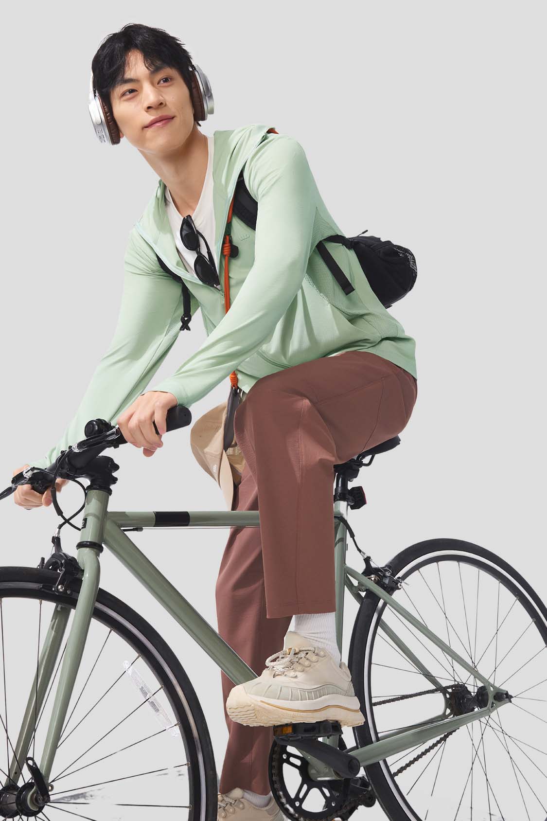 beneunder men's sun protection jacket #color_green