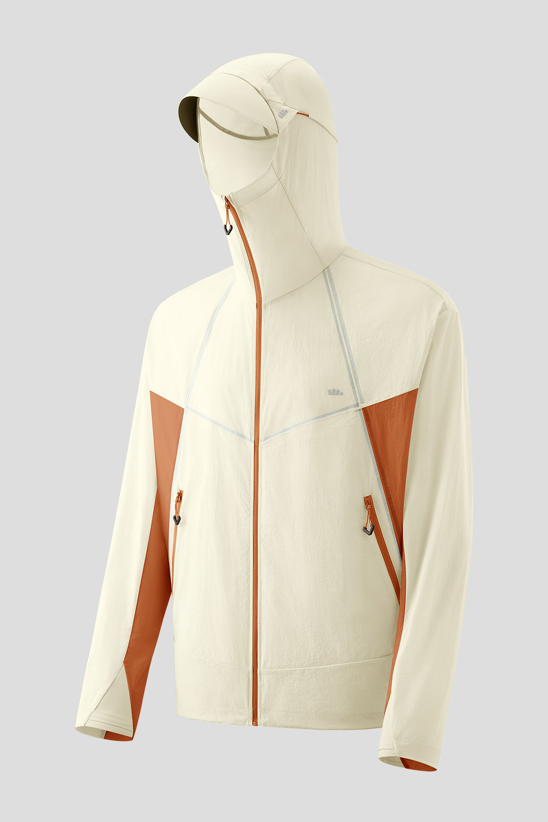 beneunder men's jacket #color_beige - orange