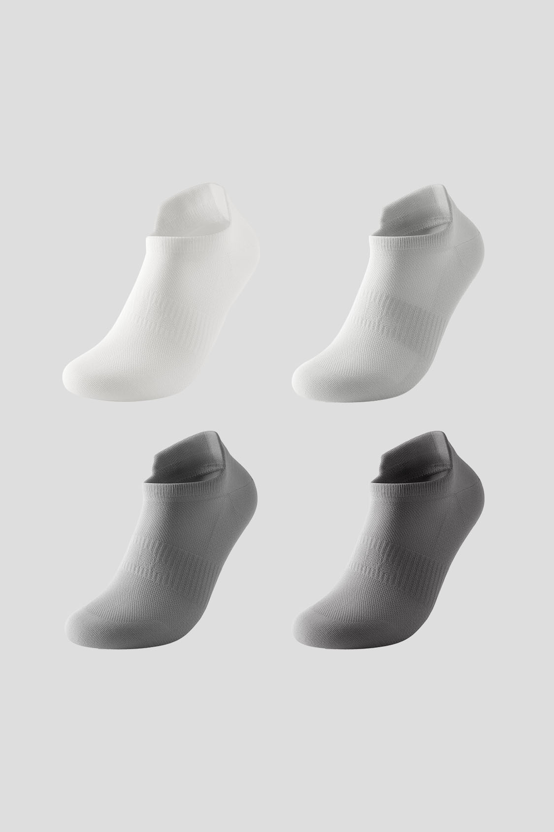 Calcetines tobilleros transpirables con control de olores para hombre, paquete de 4 AF008