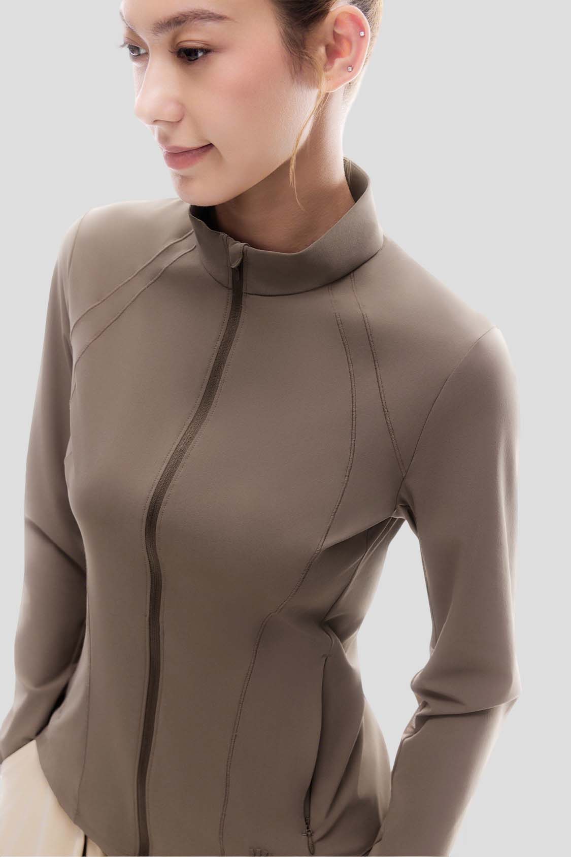 Women's Slim-Fit Sun Protection Jacket with Stand Collar UPF 50+ AL013