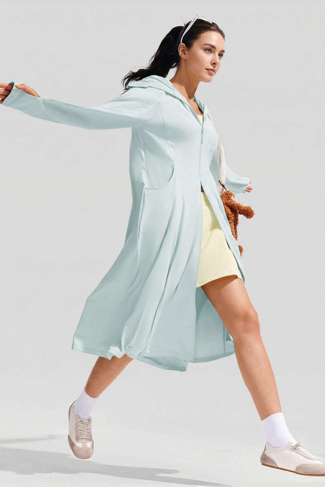 Women's Longline Cooling Sun Protection Jacket UPF 200+ AL902