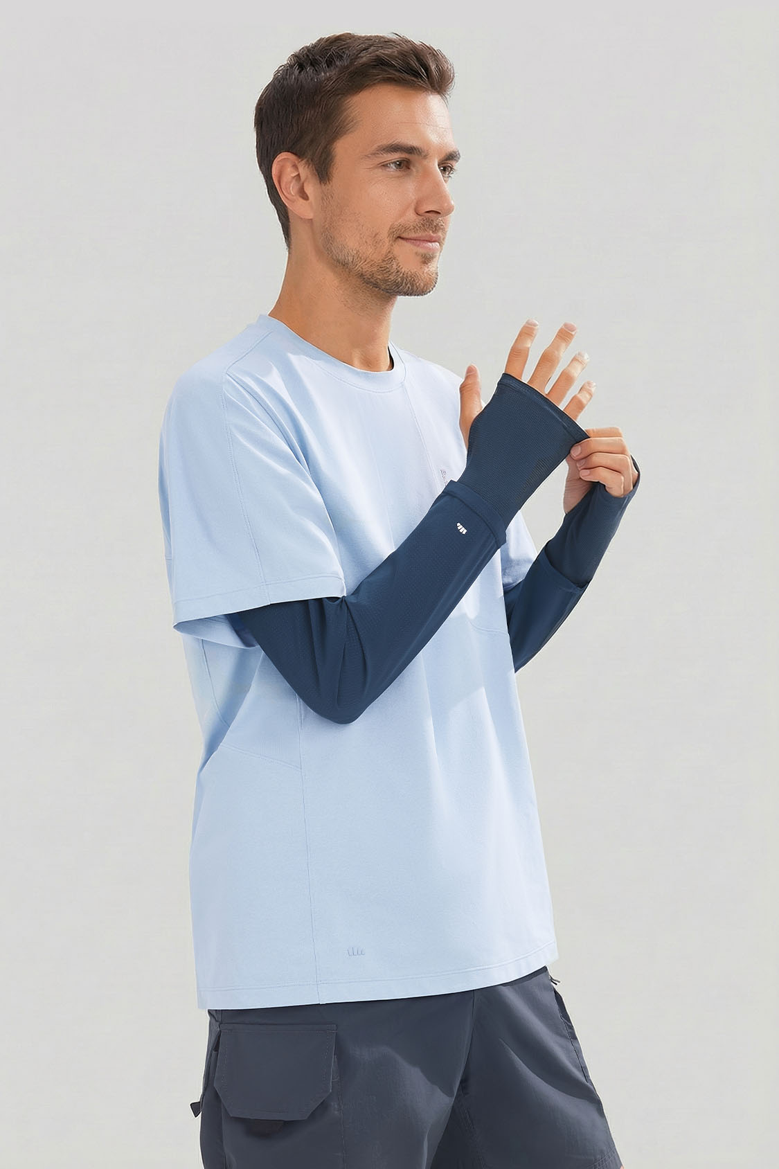 Men's Breathable Sun Protection Arm Sleeves UPF 50+ AS017