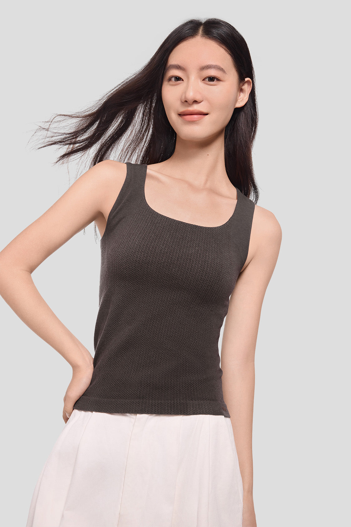 beneunder women's top #color_autumn rock brown