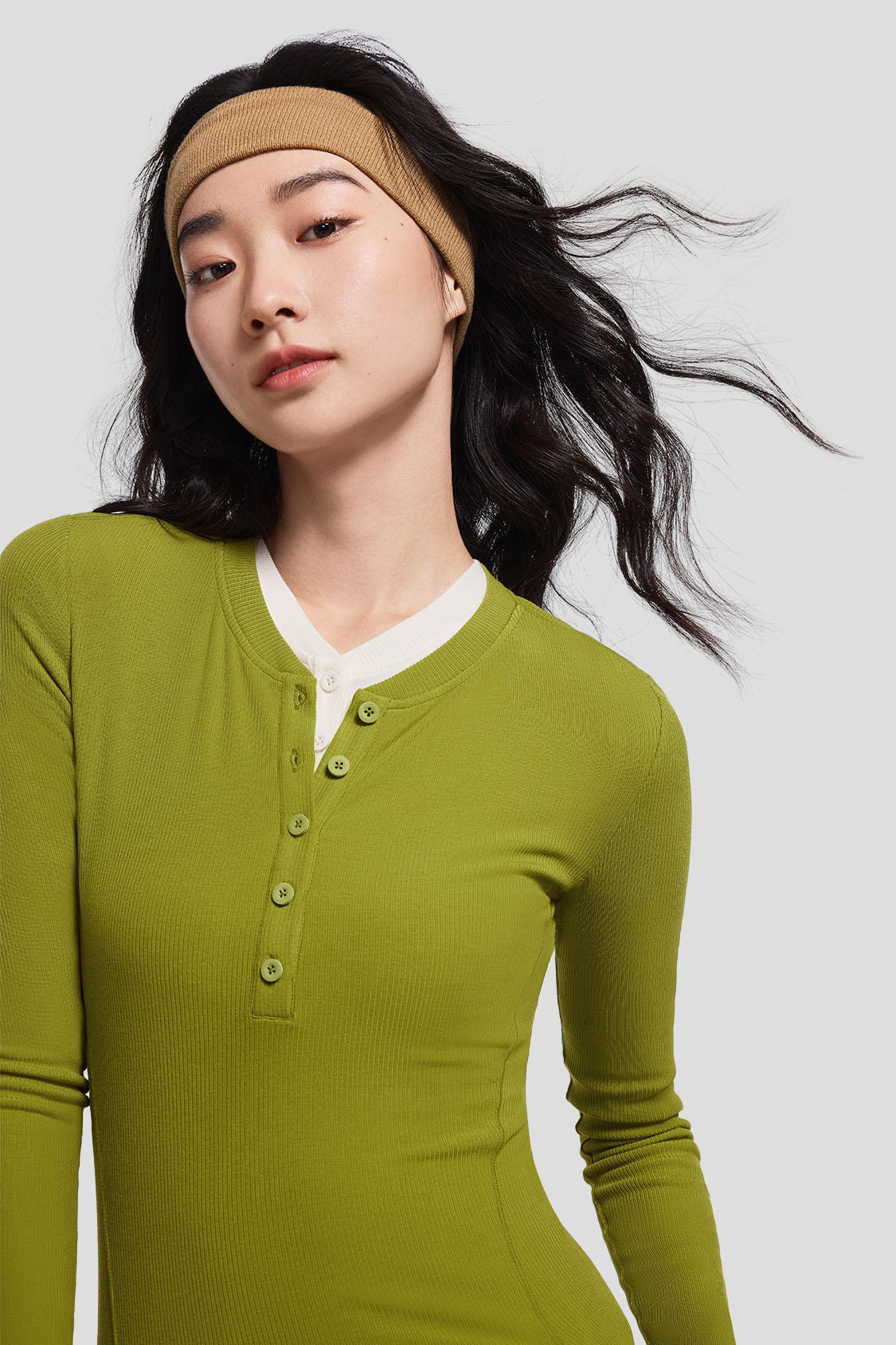 women's base layer #color_bamboo green