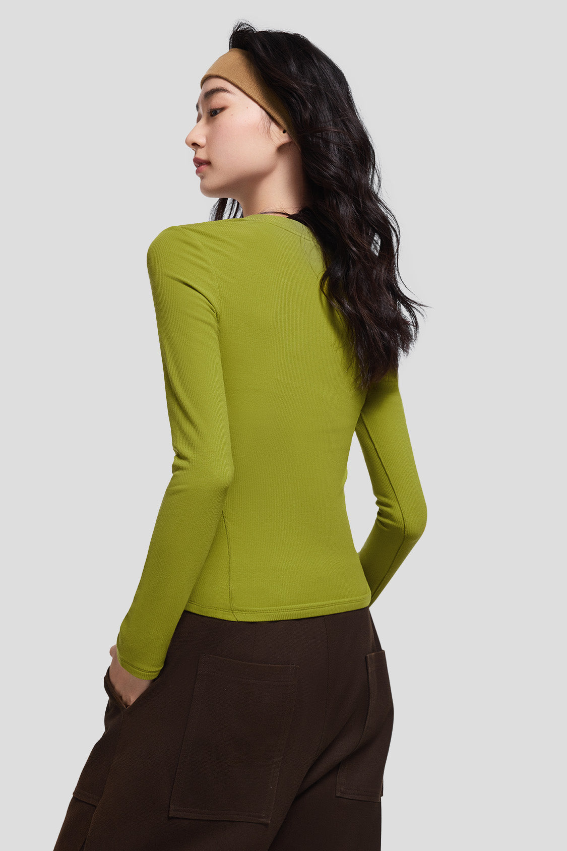 women's base layer #color_bamboo green