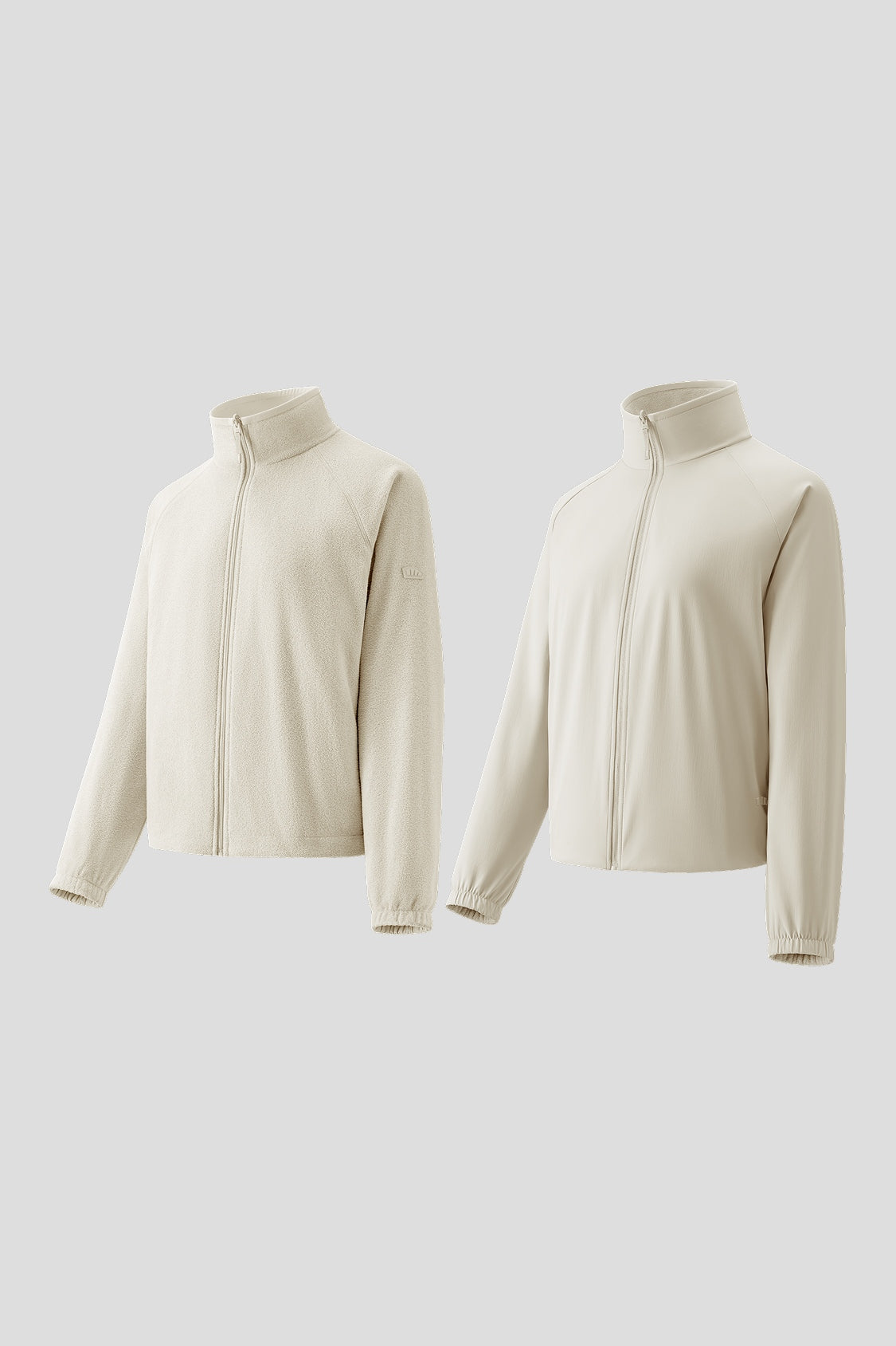 Women's Reversible Stand-Collar Micro Fleece Jacket (Mid Warmth) PM031