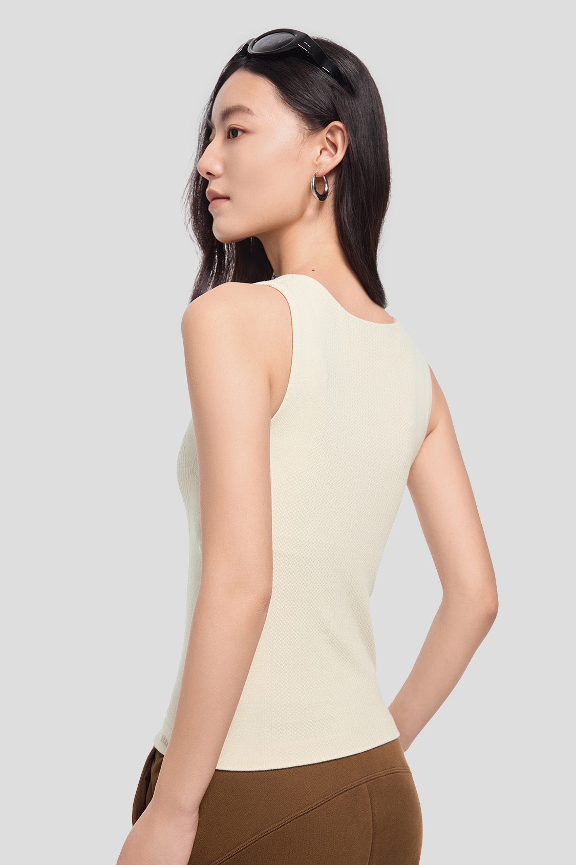 beneunder women's top #color_beige