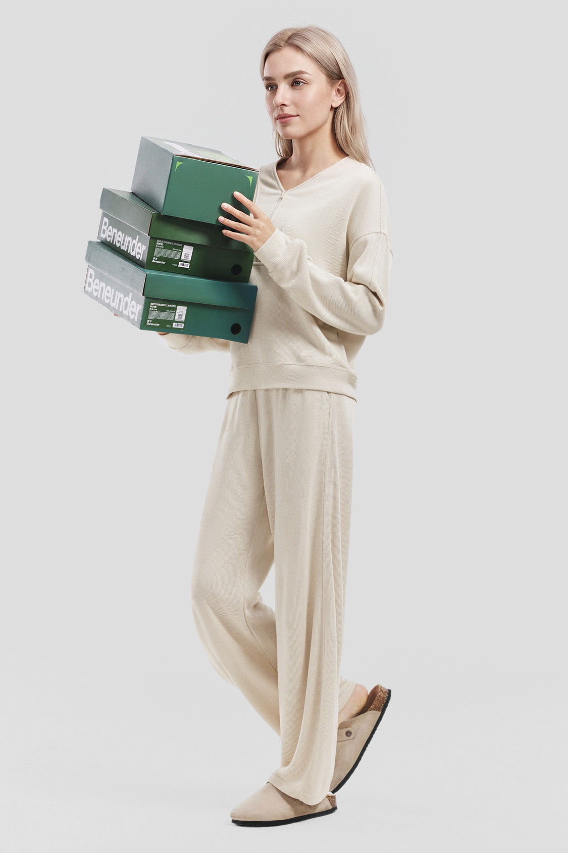 Women's Breathable Knit Everyday Lounge Set AF012/AF014