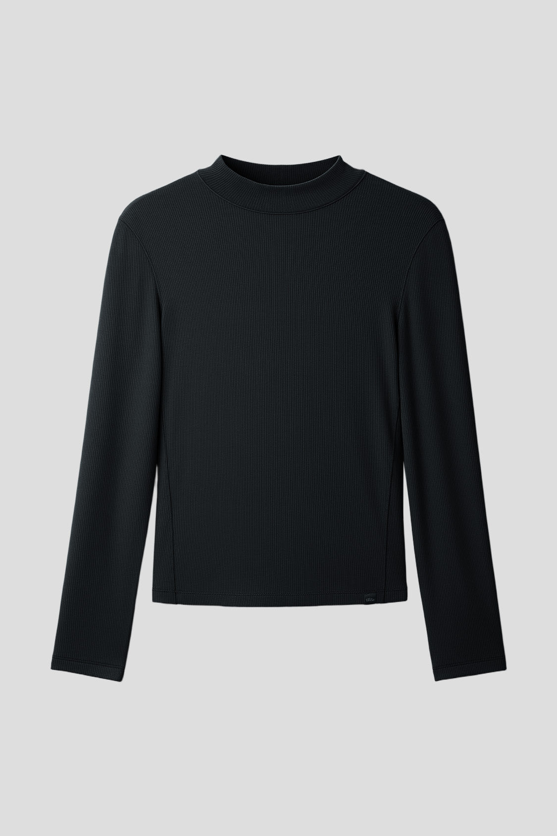 beneunder cozyflex womens half turtleneck thermal base layer top #color_black