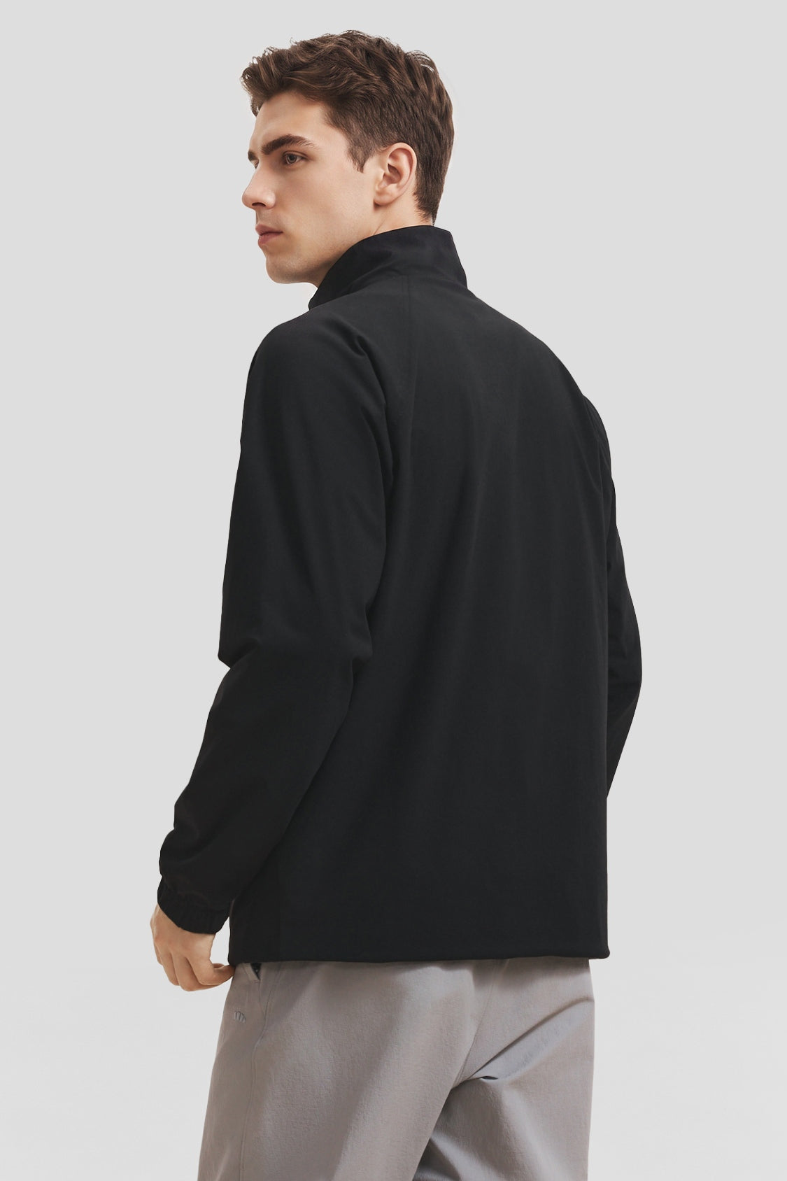 Men's Reversible Stand-Collar Micro Fleece Jacket (Mid Warmth) PM036